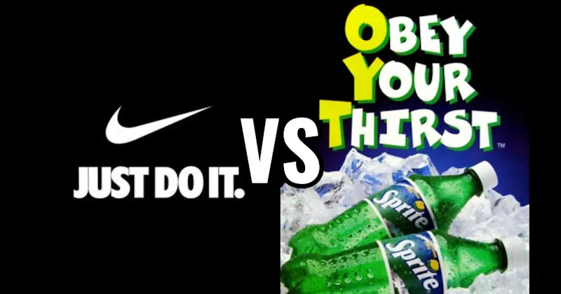 “Just Do It” vs. “Obey Your Thirst”