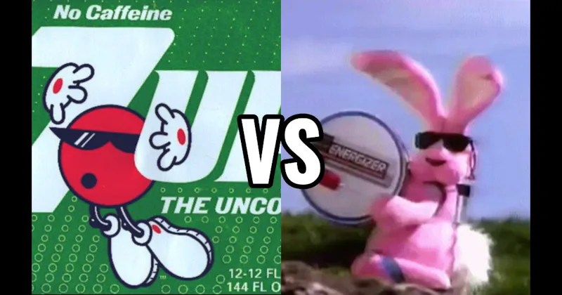 7UP Spot (Cool Spot) vs. Energizer Bunny