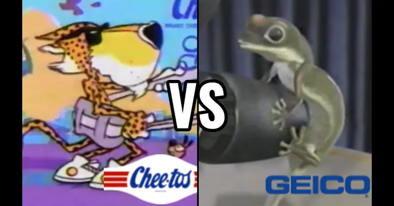 Chester Cheetah (Cheetos) vs. Geico Gecko