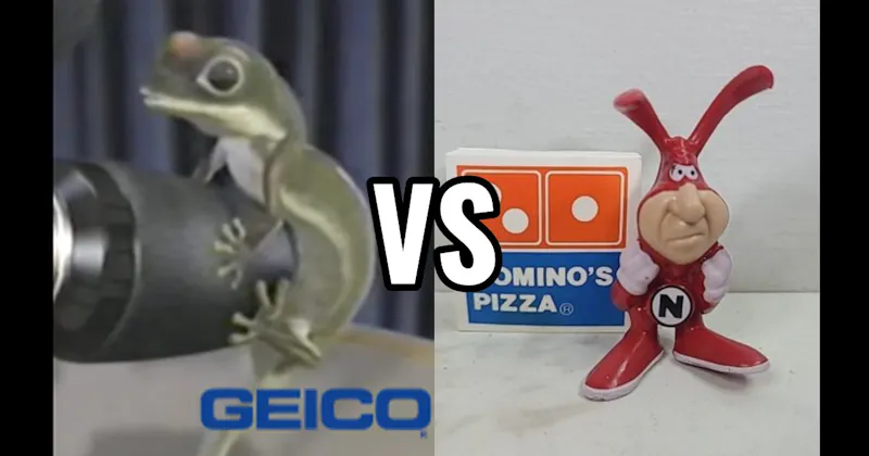Geico Gecko vs. The Noid (Domino’s)