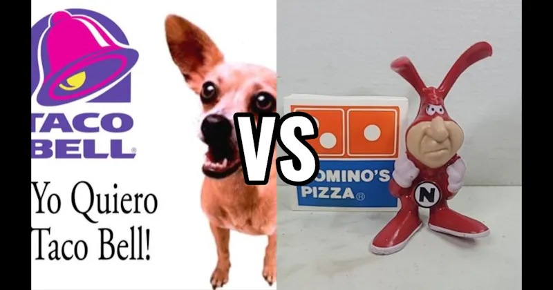 Taco Bell Chihuahua (Taco Bell) vs. The Noid (Domino’s)