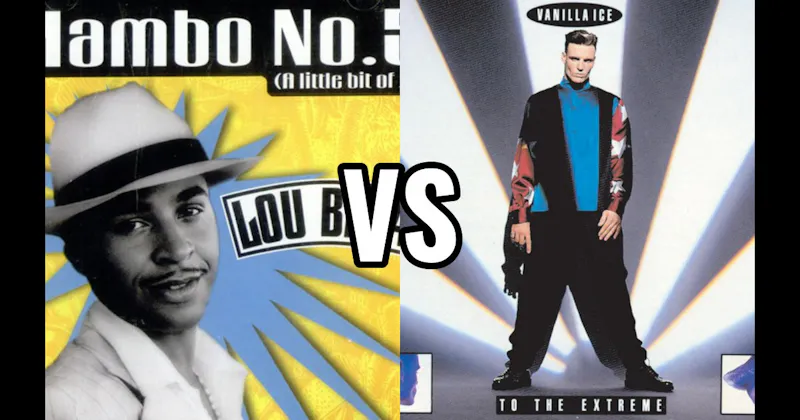 Ice Ice Baby by Vanilla Ice vs. Mambo No. 5 by Lou Bega