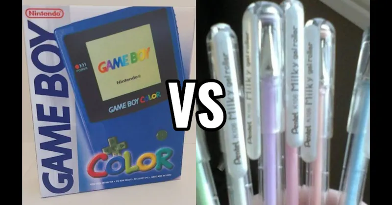 Game Boy Color vs. Gel Pens