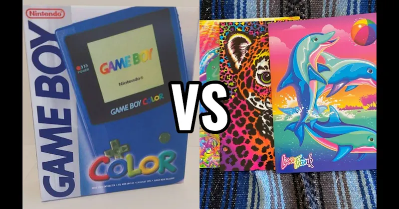Game Boy Color vs. Lisa Frank Folders