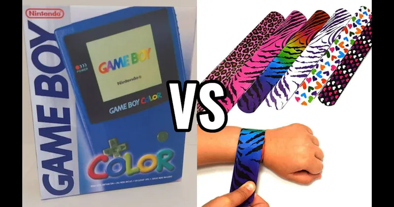Game Boy Color vs. Slap Bracelets