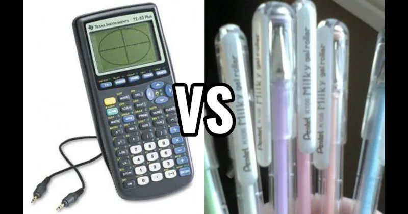 Gel Pens vs. TI-83 Graphing Calculator
