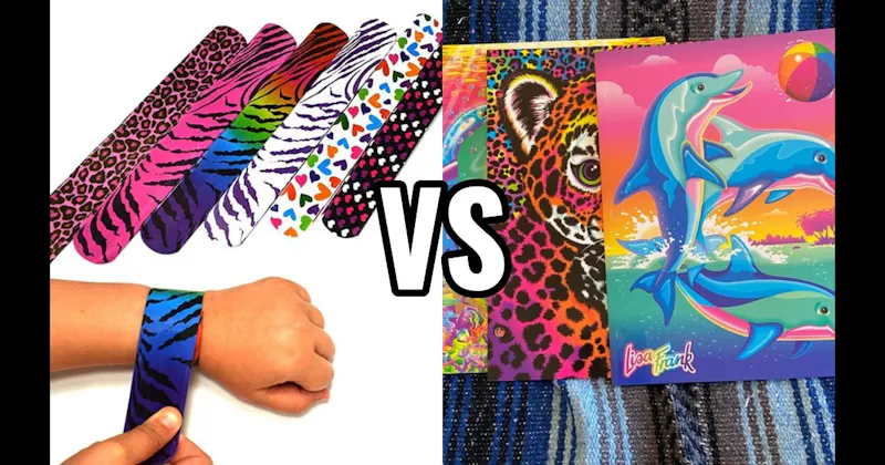 Lisa Frank Folders vs. Slap Bracelets