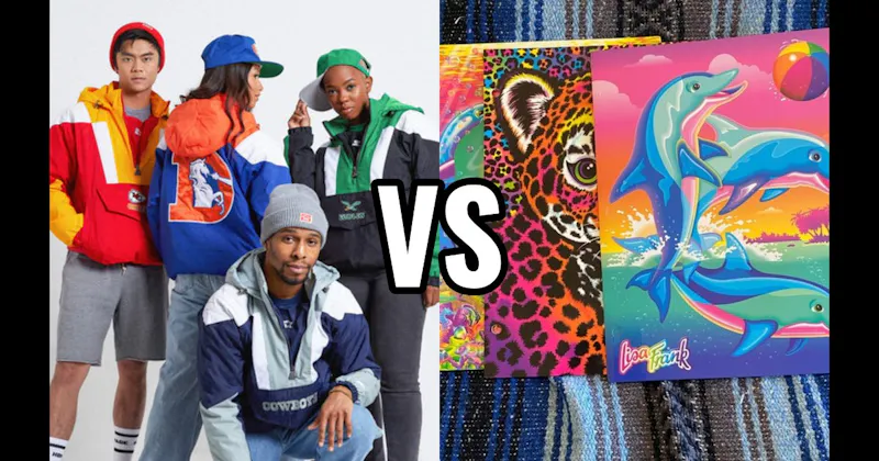 Lisa Frank Folders vs. Starter Jacket