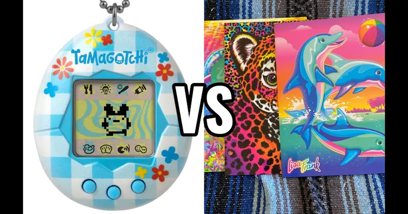 Lisa Frank Folders vs. Tamagotchi
