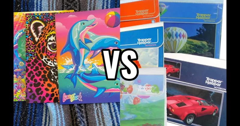 Lisa Frank Folders vs. Trapper Keeper