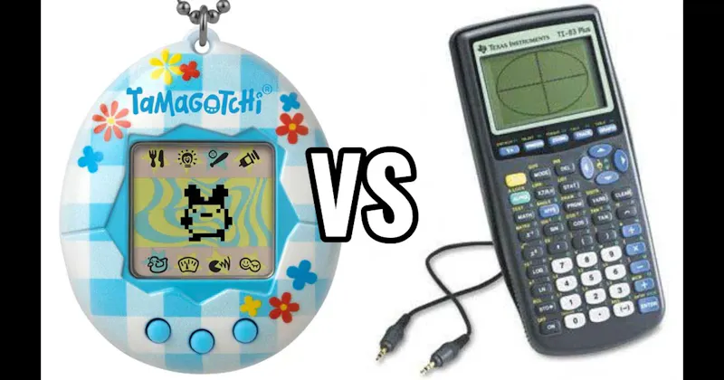 TI-83 Graphing Calculator vs. Tamagotchi