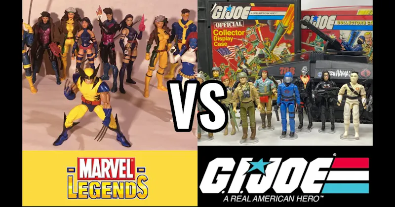 G.I. Joe: A Real American Hero (Hasbro)  vs. Marvel Legends (Toy Biz → Hasbro)