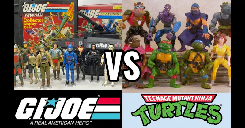G.I. Joe: A Real American Hero (Hasbro)  vs. Teenage Mutant Ninja Turtles (Playmates, 1988–present)