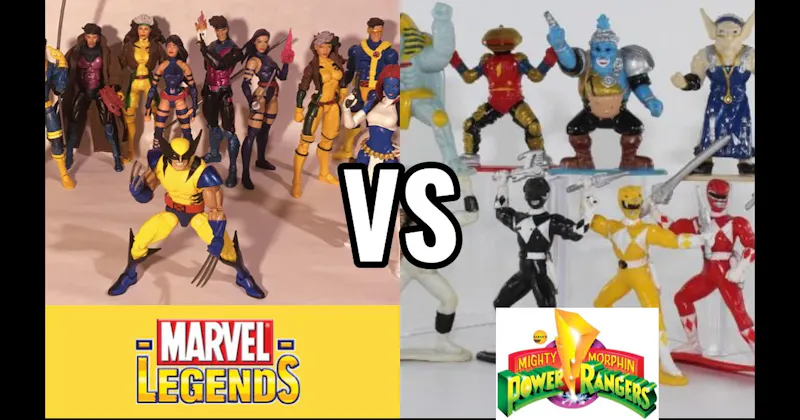 Marvel Legends (Toy Biz → Hasbro) vs. Power Rangers (Bandai, 1993–present)
