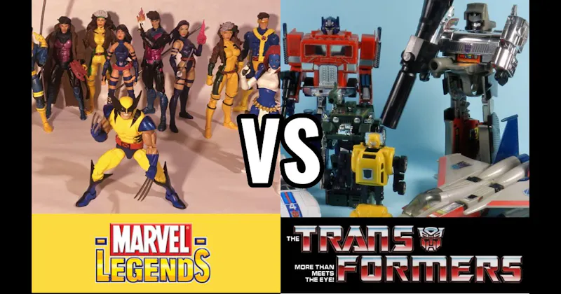 Marvel Legends (Toy Biz → Hasbro) vs. Transformers (Hasbro, 1984–present)