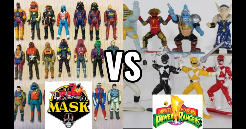 MASK (Kenner) vs. Power Rangers (Bandai, 1993–present)