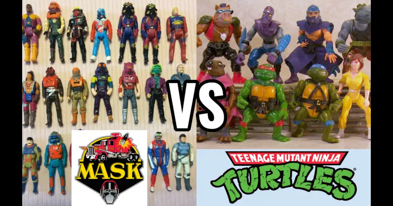 MASK (Kenner) vs. Teenage Mutant Ninja Turtles (Playmates, 1988–present)