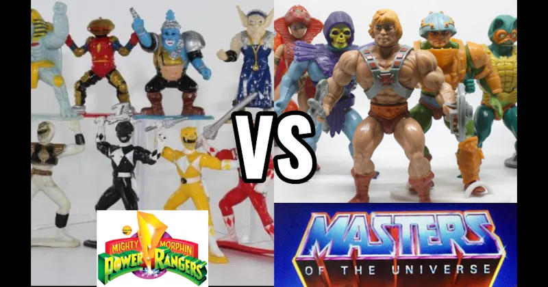 Masters of the Universe (Mattel, 1982–1987) vs. Power Rangers (Bandai, 1993–present)