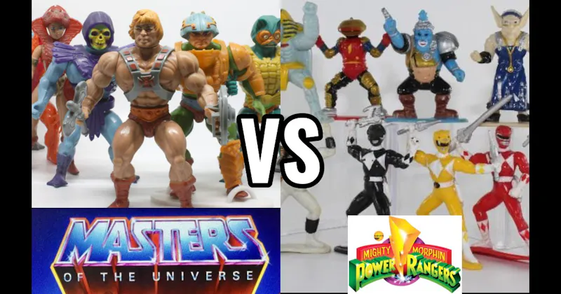 Masters of the Universe (Mattel, 1982–1987) vs. Power Rangers (Bandai, 1993–present)