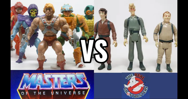 Masters of the Universe (Mattel, 1982–1987) vs. The Real Ghostbusters (Kenner, 1986–1991)