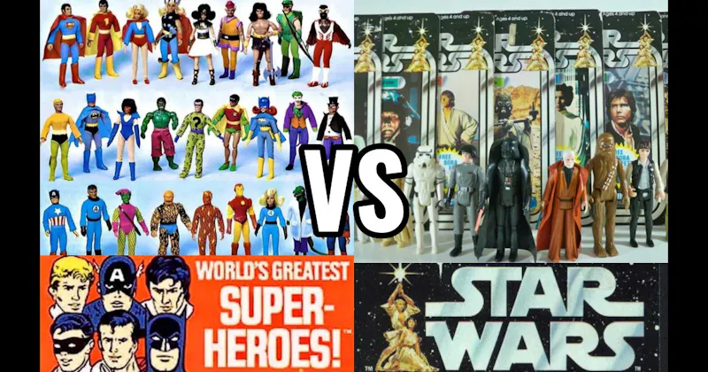 Mego World’s Greatest Super Heroes (1972–1982) vs. Star Wars (Kenner → Hasbro, 1977–present)