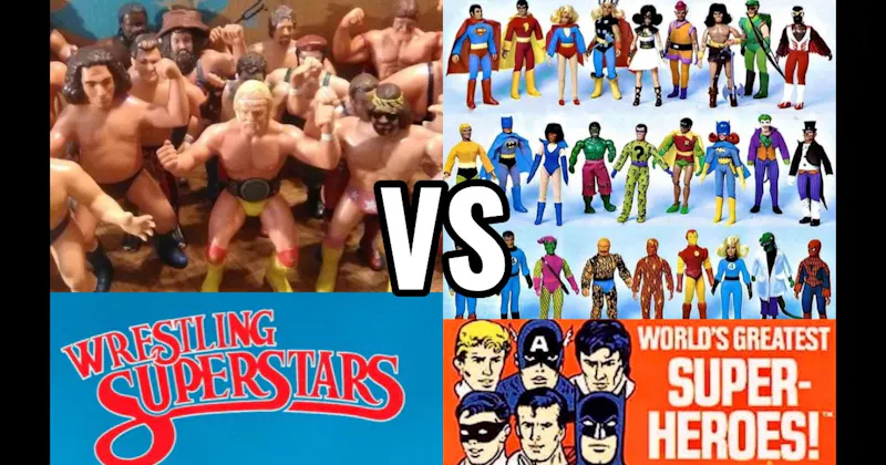 Mego World’s Greatest Super Heroes (1972–1982) vs. WWF Wrestling Superstars (LJN, 1985–1994)