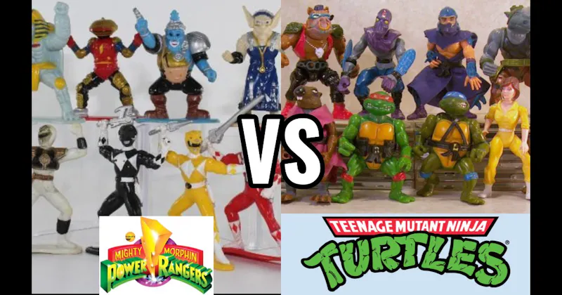 Power Rangers (Bandai, 1993–present) vs. Teenage Mutant Ninja Turtles (Playmates, 1988–present)
