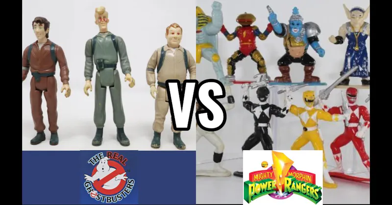 Power Rangers (Bandai, 1993–present) vs. The Real Ghostbusters (Kenner, 1986–1991)