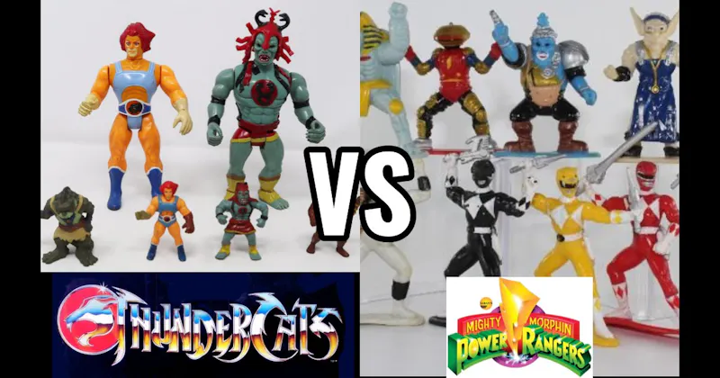 Power Rangers (Bandai, 1993–present) vs. ThunderCats (LJN, 1985–1987)