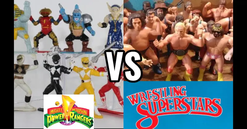 Power Rangers (Bandai, 1993–present) vs. WWF Wrestling Superstars (LJN, 1985–1994)