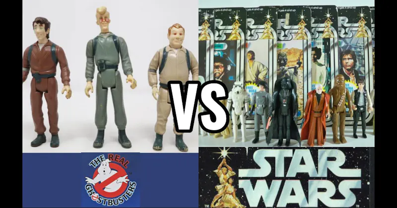 Star Wars (Kenner → Hasbro, 1977–present) vs. The Real Ghostbusters (Kenner, 1986–1991)