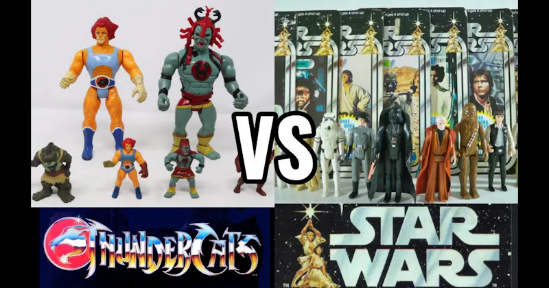 Star Wars (Kenner → Hasbro, 1977–present) vs. ThunderCats (LJN, 1985–1987)