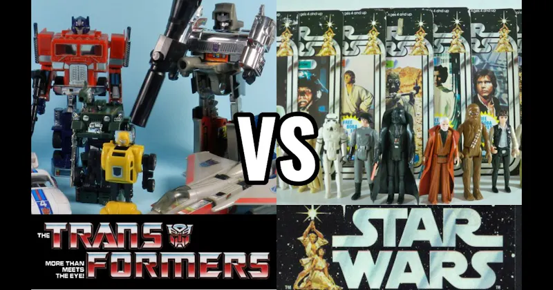 Star Wars (Kenner → Hasbro, 1977–present) vs. Transformers (Hasbro, 1984–present)