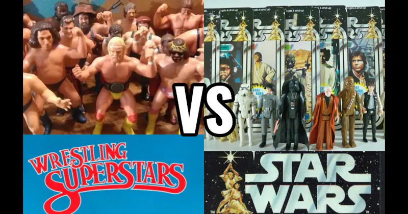 Star Wars (Kenner → Hasbro, 1977–present) vs. WWF Wrestling Superstars (LJN, 1985–1994)