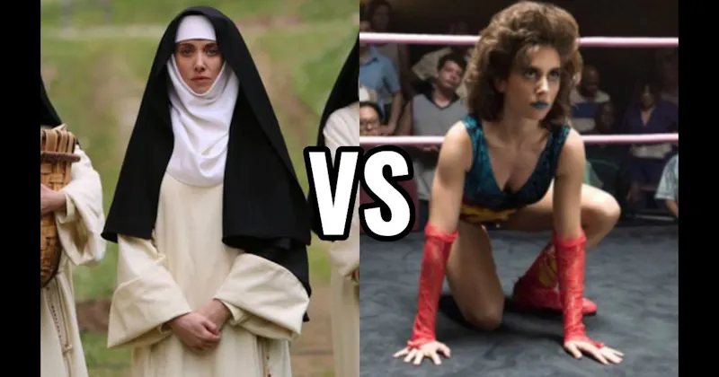 Alessandra in The Little Hours vs. Ruth Wilder in GLOW