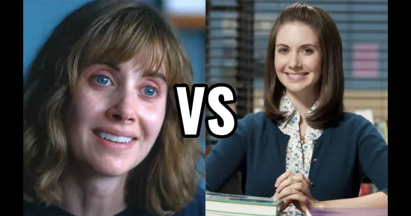 Annie Edison in Community vs. Sarah in Horse Girl