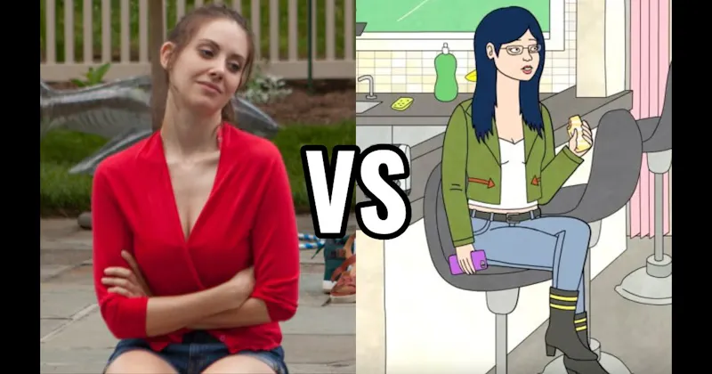 Diane Nguyen in BoJack Horseman vs. Lainey in Sleeping with Other People