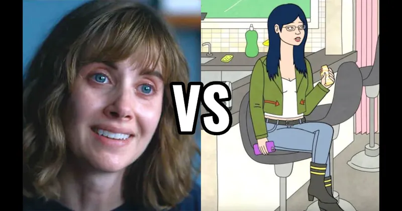 Diane Nguyen in BoJack Horseman vs. Sarah in Horse Girl