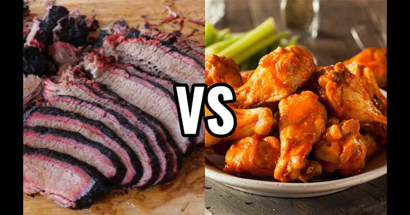 Barbecue Brisket vs. Buffalo Wings