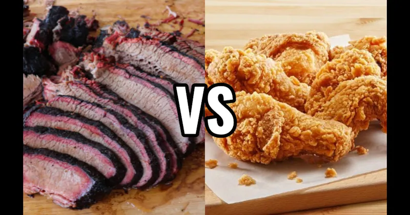 Barbecue Brisket vs. Fried Chicken