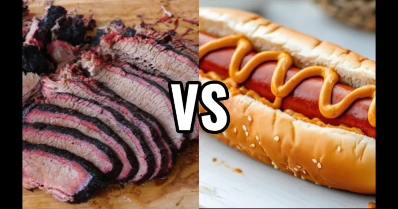 Barbecue Brisket vs. Hot Dogs