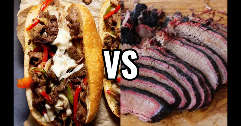 Barbecue Brisket vs. Philly Cheesesteak