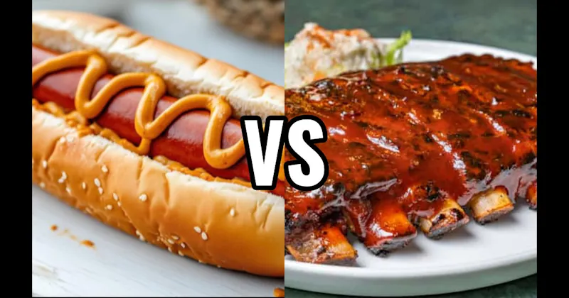 BBQ Ribs vs. Hot Dogs