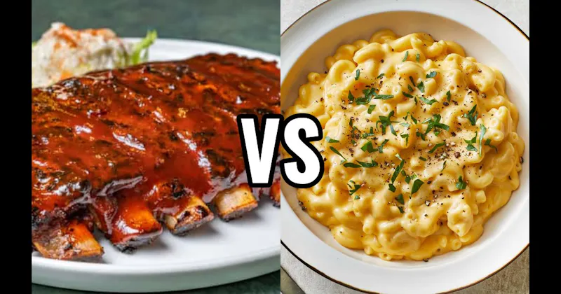 BBQ Ribs vs. Macaroni and Cheese