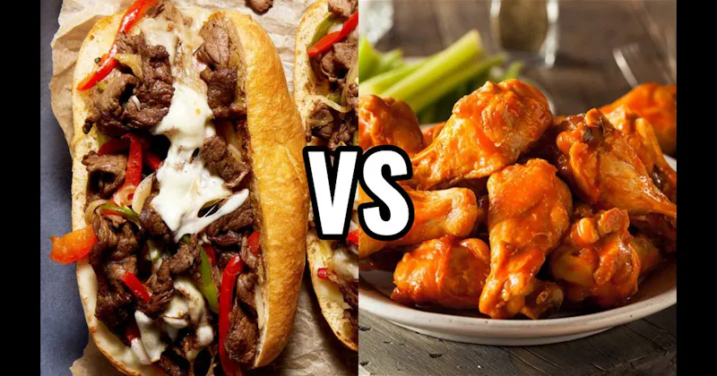 Buffalo Wings vs. Philly Cheesesteak