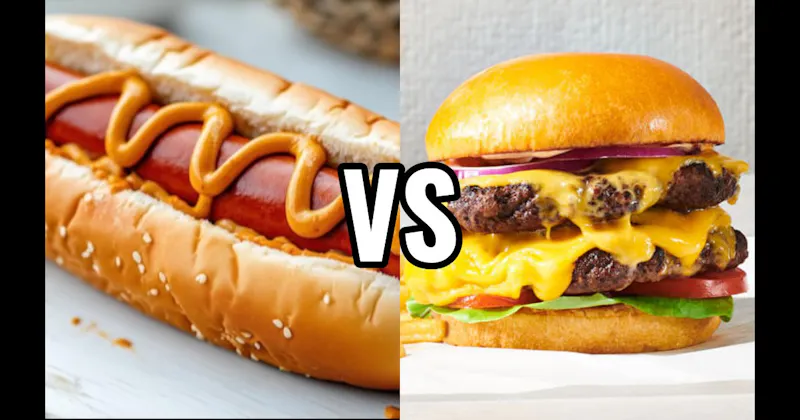 Cheeseburger vs. Hot Dogs