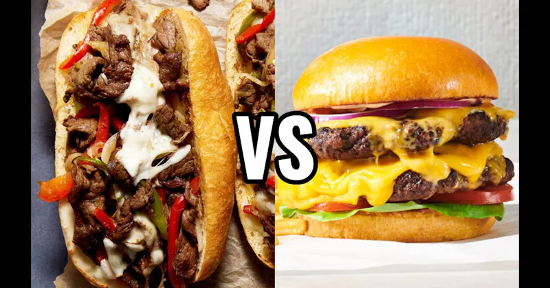 Cheeseburger vs. Philly Cheesesteak