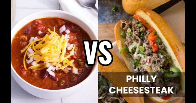 Chili vs. Philly Cheesesteak