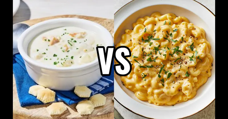 Clam Chowder vs. Macaroni and Cheese