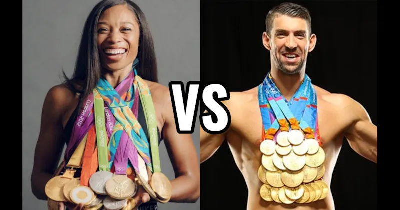 Allyson Felix vs. Michael Phelps